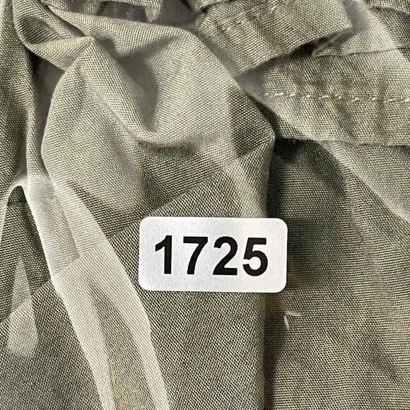 Banana Republic Tiered‎ Mini Dress Women's Large Green Puff Sleeve Cottagecore - Picture 13 of 14